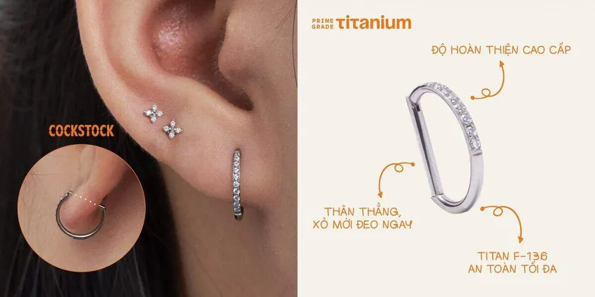 Prime Grade Titanium hoop — sizing and features