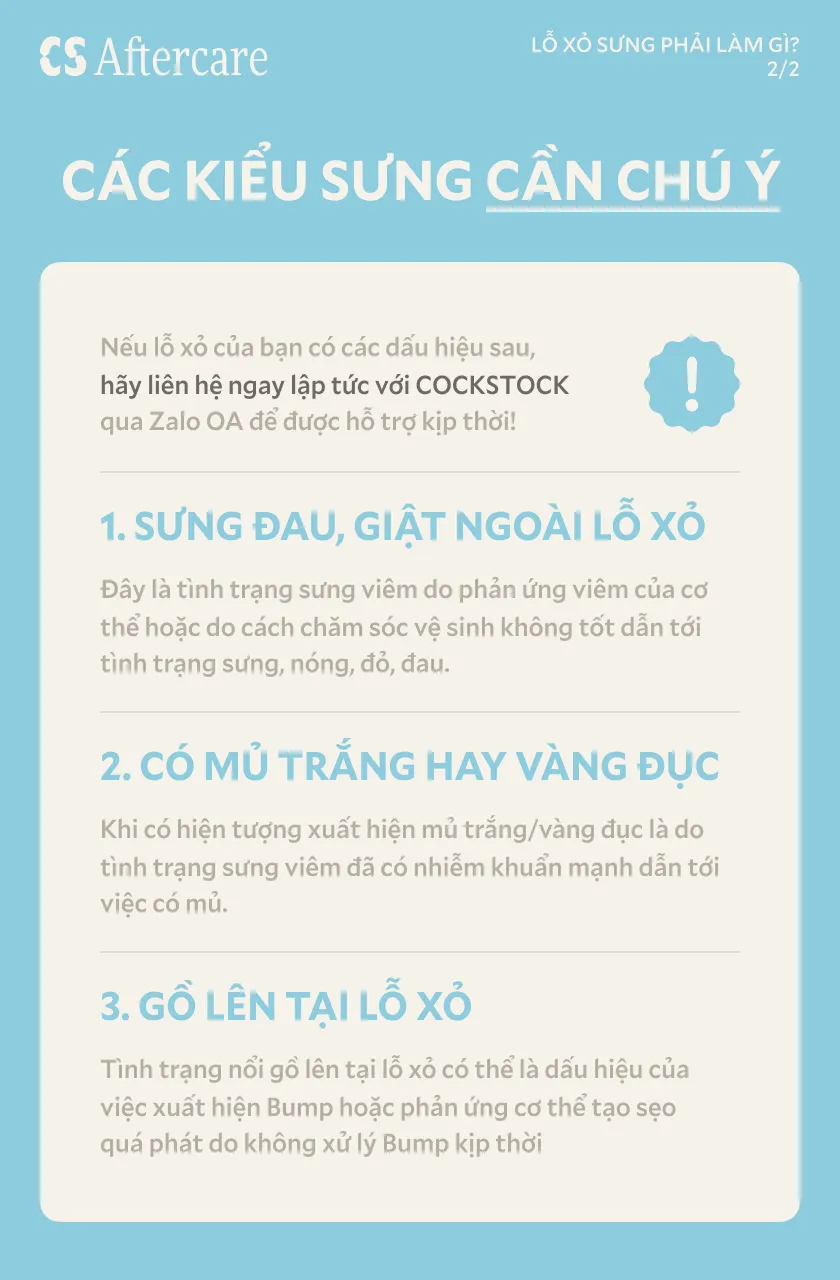 Các kiểu sưng cần chú ý