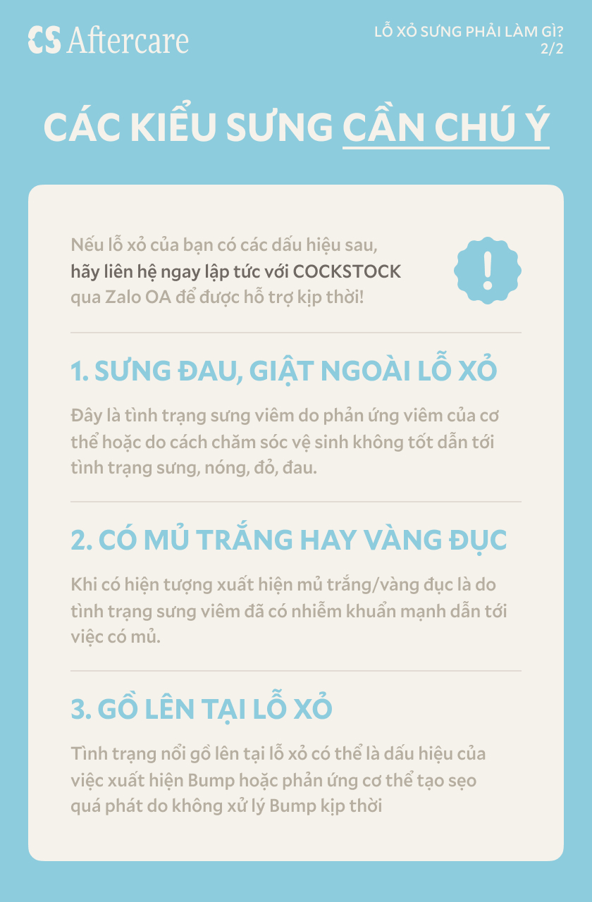 Các kiểu sưng cần chú ý