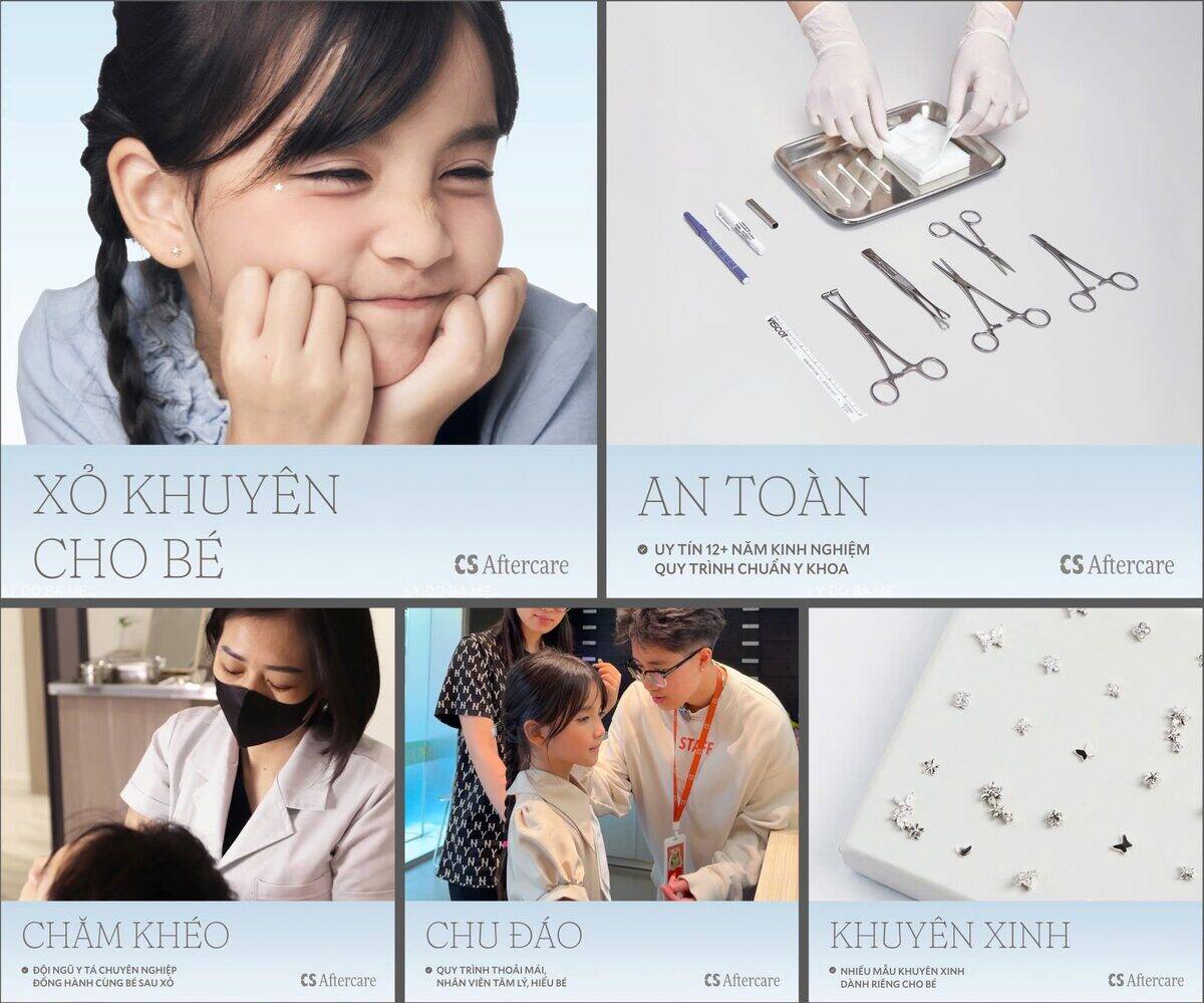 Kids piercing — CS Aftercare branded