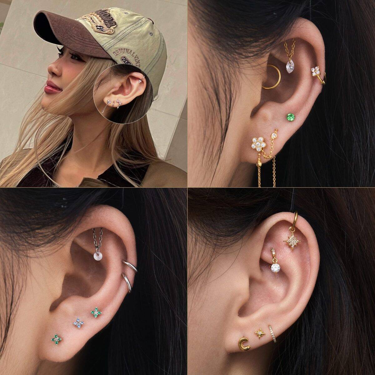 COCKSTOCK curated ear stacking — 4 mixset examples