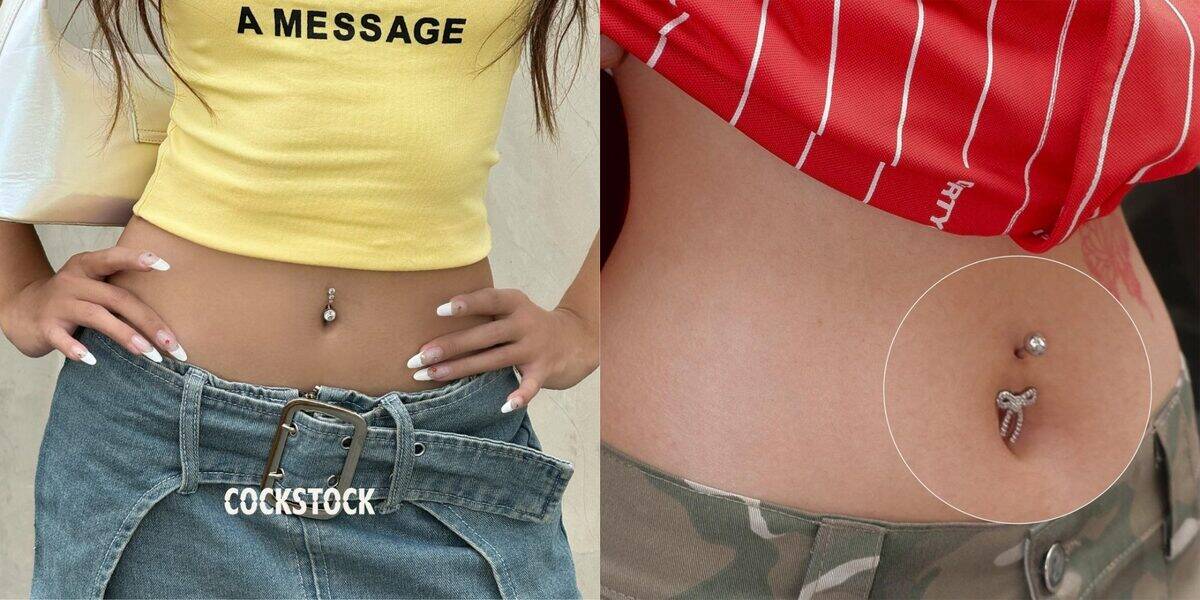 Navel piercing lifestyle — street style fashion