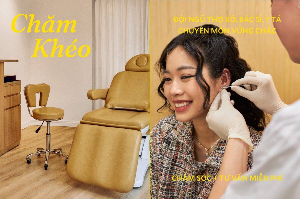 Chăm Khéo — Professional piercing studio and medical team